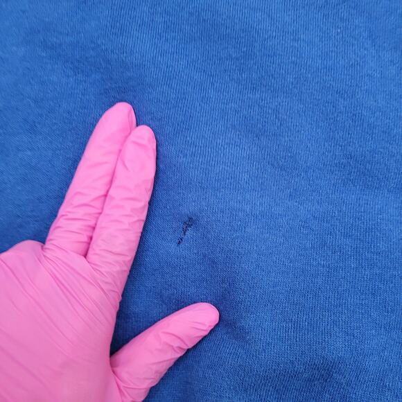 Vintage 80s JERZEES Blank Sweatshirt Women XL 23x25 Crop USA - Picture 5 of 12